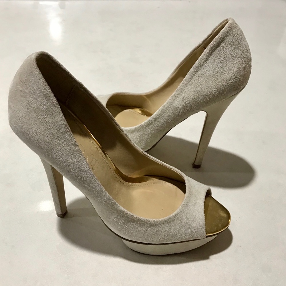 Aldo Mackall Suede Platform Heels